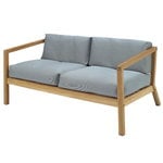 Outdoor sofas, Virkelyst 2-seater sofa, teak - ash grey, Grey