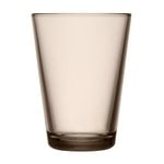 Bicchieri da acqua, Bicchiere Kartio 40 cl, 2 pz, lino, Beige