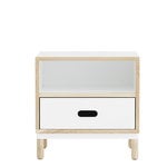 Nightstands, Kabino bedside table, white, White