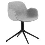 Työtuolit, Form Swivel 4L käsinojallinen tuoli, musta - Synergy 16, Musta