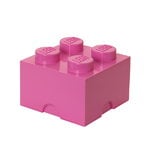 Säilyttimet, Lego Storage Brick 4 säilytyslaatikko, pinkki, Vaaleanpunainen