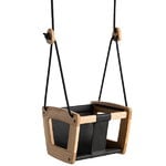 Lillagunga Toddler swing, oak - black seat