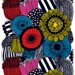 Marimekko Siirtolapuutarha fabric, colourful