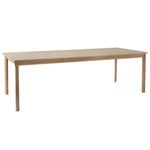 Dining tables, Patch HW2 table, 240 cm, white oiled oak - beige laminate, Beige