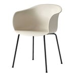 Dining chairs, Elefy JH28 chair, soft beige - black, Beige