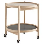 Kitchen carts & trolleys, Bølling tray table 50 cm, oiled beech - stone, Natural