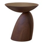 Beistelltische, Wooden Parabel Tisch, klein, Nussbraun, Braun