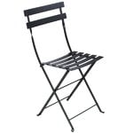 Patio chairs, Bistro Metal chair, liquorice, Black