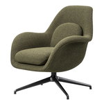 Swoon Lounge Petit, swivel base, black - Carlotto 900 Swoon Lounge Petit, swivel base, black - Carlotto 900