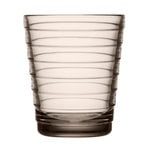Bicchieri da acqua, Bicchiere Aino Aalto 22 cl, 2 pz, lino, Beige