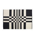 Wool rugs, Gaia rug 140 x 200 cm, black, Black