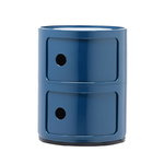 Kartell Componibili storage unit, 2 modules, blue