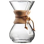 Kaffekannor och tekannor, Chemex Classic kaffebryggare, 6 koppar, Transparent