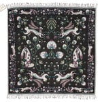 Blankets, Rabbit shawl 150 x 150 cm, forest, Black