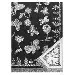 Blankets, Aamos blanket, white - black, Black