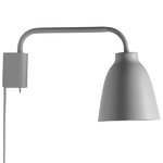, Caravaggio Read wall lamp, light grey, Grey