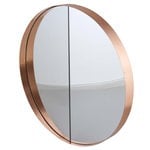 Wall mirrors, Vino 40 mirror, copper, outward, Copper