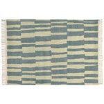 Roots Living Tapis Pilari, bambou - laine, bleu - vanille