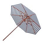Parasols, Messina parasol ø 270 cm, striped, blue - white, White