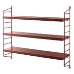 String Furniture Scaffale String Pocket, bordeaux