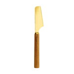 Tour cheese knife, teak - brass Tour cheese knife, teak - brass