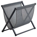 Magazine rack, black oak - graphite Magazine rack, black oak - graphite
