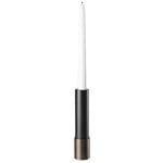 Kerzenhalter, Candlestick Kerzenhalter, 20 cm, Antikmessing, Schwarz