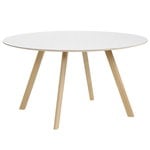 CPH25 round table 140 cm, matt lacquered oak - white laminate CPH25 round table 140 cm, matt lacquered oak - white laminate