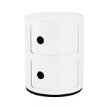 Kartell Componibili Recycled storage unit, 2 modules, matt white