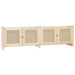 Cabinets, Classic TV stand w/ rattan doors, natural, Natural