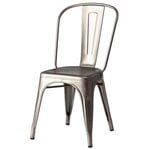 Patio chairs, Chair A, matt varnished steel, outdoor, Grey