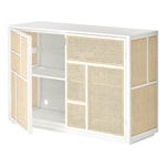 Sideboards & dressers, Air sideboard, white - cane, Natural