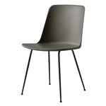 Matstolar, Rely HW6 stol, svart - stone grey, Grå