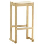 Bar stools & chairs, Atelier bar stool, 75 cm, lacquered ash, Natural