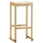 Bar stools & chairs, Atelier bar stool, 75 cm, lacquered beech, Natural