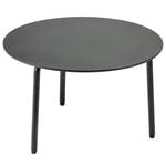 Patio tables, August side table, 50 cm, black, Black