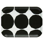 Kivet tray, ecru - dark green Kivet tray, ecru - dark green