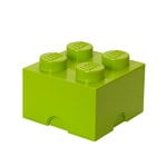Storage containers, Lego Storage Brick 4, lime, Green