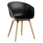 HAY About A Chair AAC22 Eco tuoli, lakattu tammi - musta