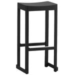Atelier bar stool, 75 cm, black