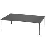Patio tables, August low table, 120 x 80 cm, black, Black