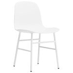 Dining chairs, Form chair, white steel - white, White