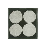 Asciugamano mini Kivet, écru - verde scuro Asciugamano mini Kivet, écru - verde scuro