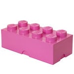 Boîtes de rangement, Lego Storage Brick 8, rose bonbon, Rose