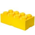 Storage containers, Lego Storage Brick 8, yellow, Yellow