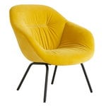 Fåtöljer, About A Lounge Chair AAL87 Soft, svart - Lola yellow, Gul