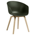 Dining chairs, About A Chair AAC22, lacquered oak - green, Green
