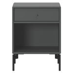 Montana Furniture Dream yöpöytä, mustat jalat - 04 Antracite