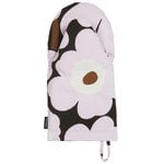 Pieni Unikko oven mitten, dark green - light pink - brown Pieni Unikko oven mitten, dark green - light pink - brown