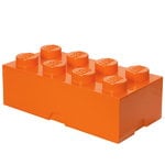 Boîtes de rangement, Lego Storage Brick 8, orange, Orange